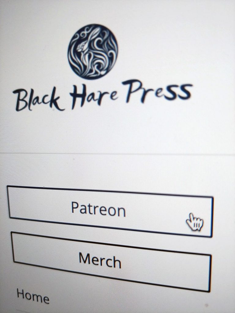 Black Hare Press Patreon screenshot